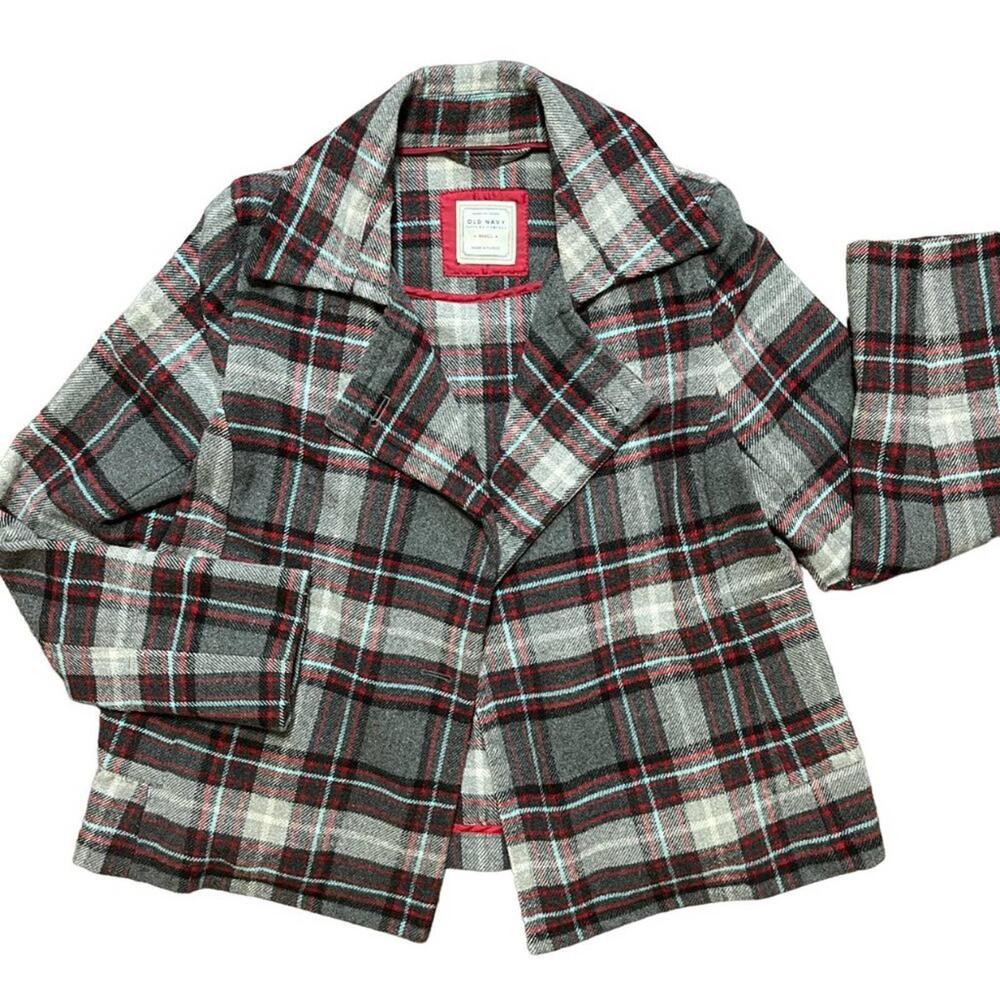 OLD NAVY Wool Blend Plaid Jacket WOMEN'S SMALL ( Read Description) [COPY]